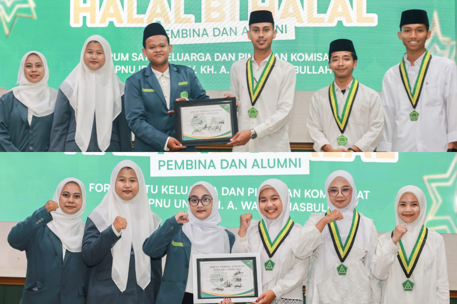 Serah terima jabatan pengurus FORSAKA UNWAHA periode 2025/2026 kepada pengurus baru periode 2026/2027