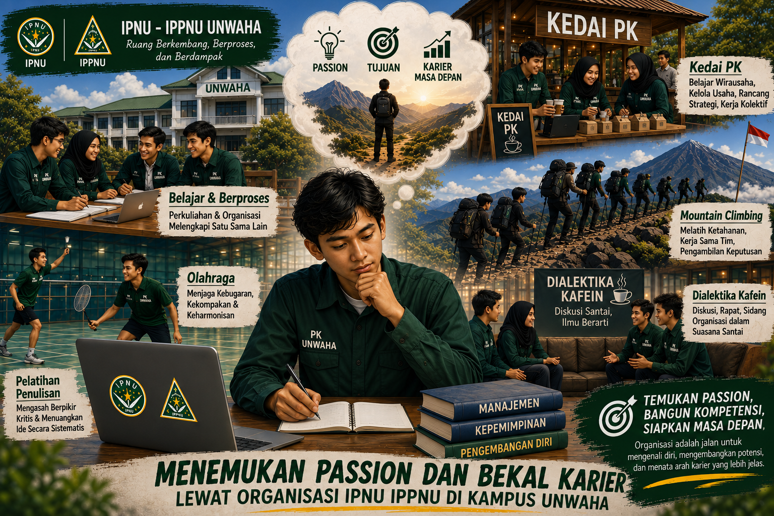 Menemukan Passion dan Bekal Karier Lewat Organisasi IPNU IPPNU di Kampus Unwaha